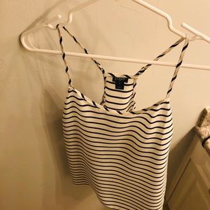 J Crew strappy, striped tank top